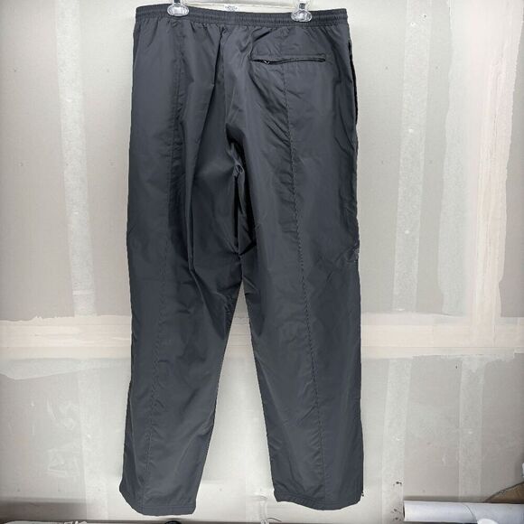 VINTAGE Old Navy Pants Men XL Gray Windbreaker Rain Mesh Lined Hiking Loose EUC - Picture 3 of 6